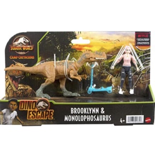 ฟิกเกอร์ Mattel Jurassic World Human &amp; Dino Pack Brooklynn (HCL90)