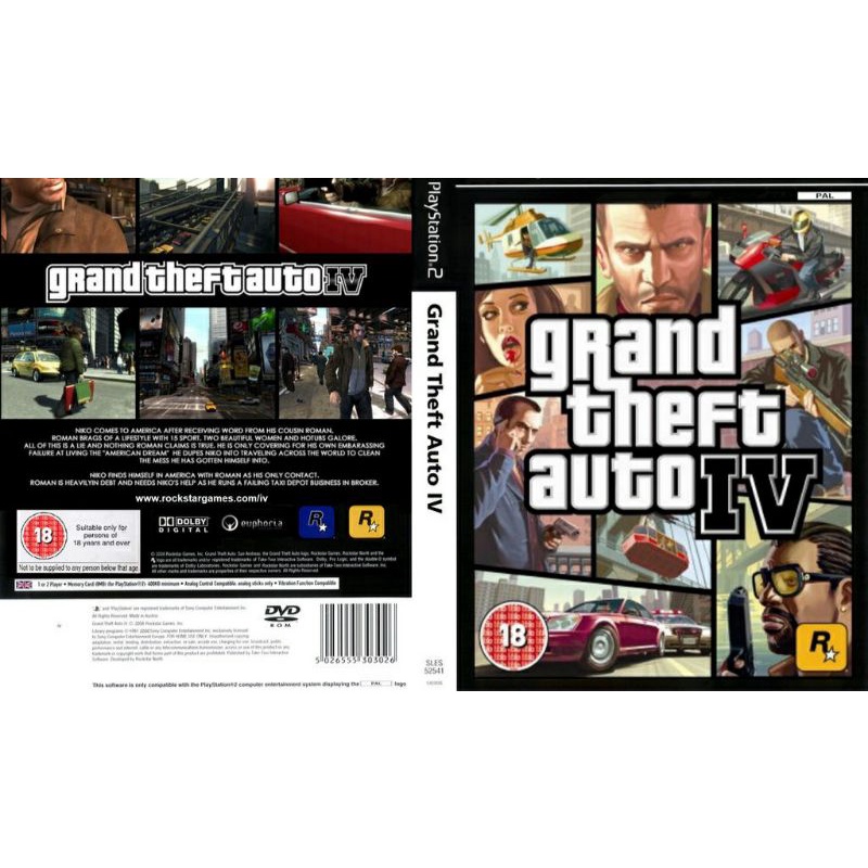 [PS2 Games] GTA IV Grand Theft Auto IV