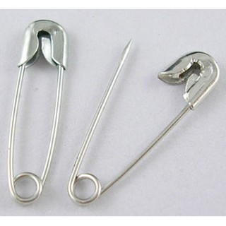 เข็มกลัดซ่อนปลายเหล็กสีเงิน ขนาด 22x5x2mm; Pin: 0.3mm จำนวน 1000 ตัว