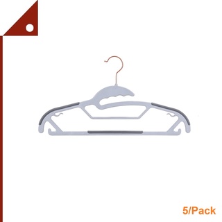 TIMMY : TMMAMZ001* ไม้แขวนเสื้อ Plastic Hangers 5pk