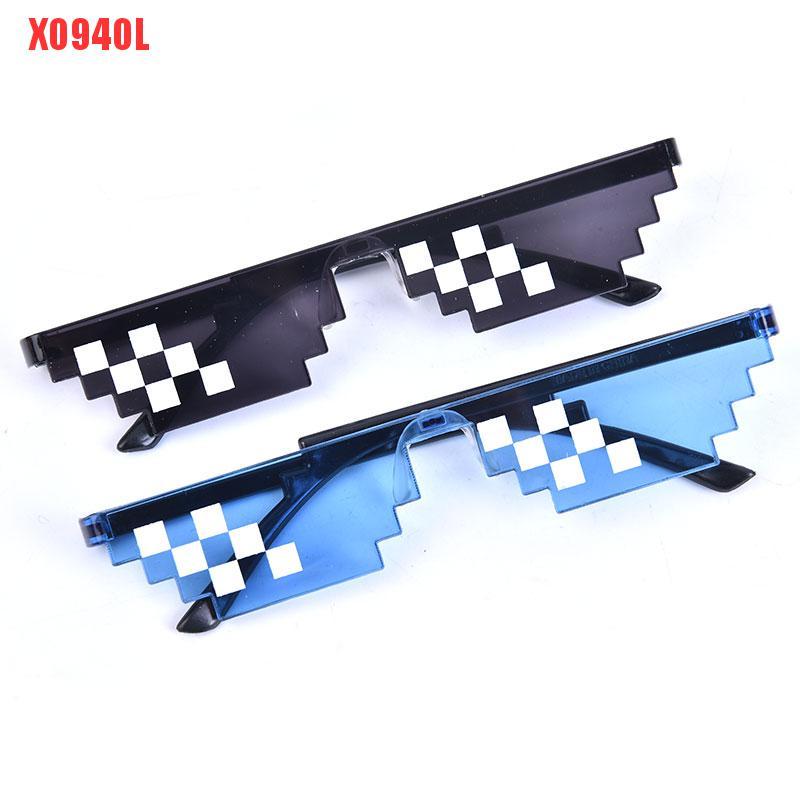 XO94OL Thug Life Attitude Sunglasses 8 Bit Pixel Deal With IT Unisex Glass Eyewear New #4