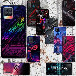 เคสโทรศัพท์มือถือซิลิโคน TPU กันกระแทก ลายโลโก้ ROG หลากสี สําหรับ OPPO Realme C3 C11 2020 C11 2021 C12 C15