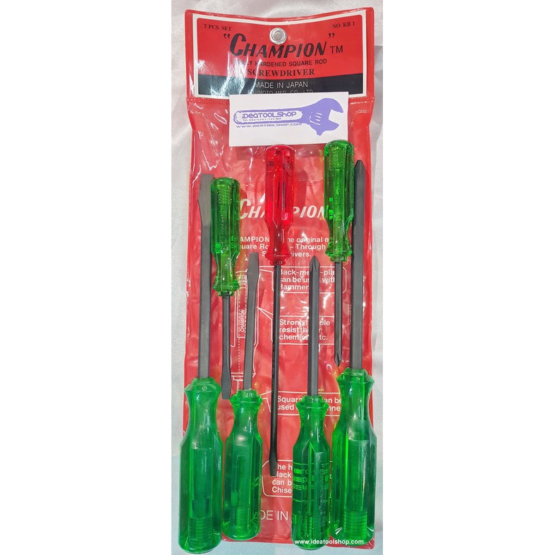 ชุดไขควงแชมป์เปี่ยนจำนวน 7 ชิ้น Champion Screwdriver set