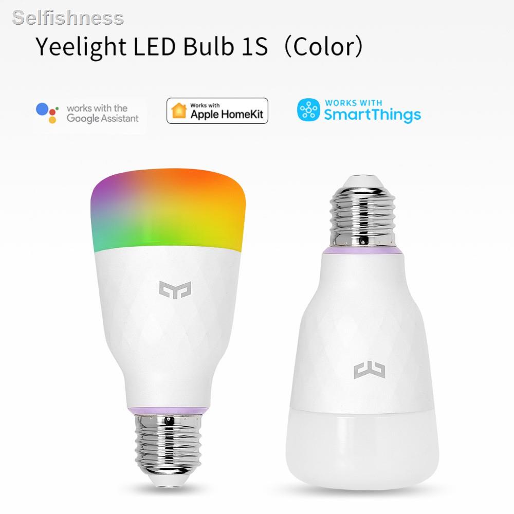 🐝คุณภาพสูง🐝◐Yeelight smart LED bulb lemon 1S colorful 800 lumens 10W Lemon Smart bulb Work with Appl