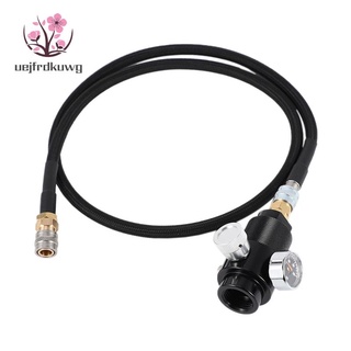 Regulator กับ 100 ซม. SLP FLEX รีโมทสายท่อ 0-200 Psi เพื่อ HPA Co2 ถังกระบอก