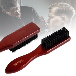 พร้อมส่งทันที#Wahl แปรงแกะสลักผม เครา ด้ามจับไม้เนื้อแข็ง ไล่โทนสี สไตล์เรโทร สําหรับผู้ชาย