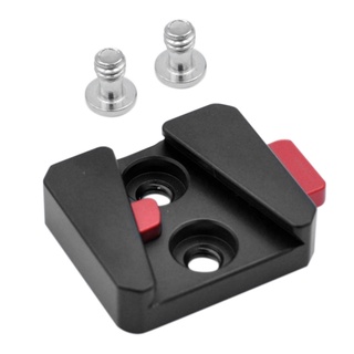 1/4 Universal V Mount Battery Quick Release Plate Adapter Black