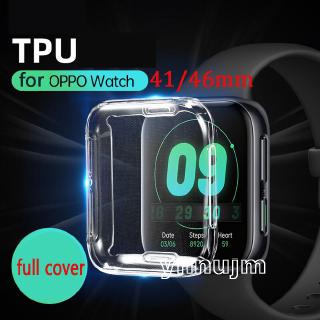 เคสนาฬิกาข้อมือ TPU ป้องกัน แบบเต็ม สําหรับ Oppo Watch 46 มม. 41 มม.