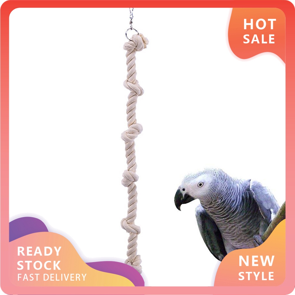 【RDRX】สัตว์เลี้ยง นกแก้ว เชือกฝ้าย ปีนเขา แขวนตกแต่งกรง แกว่งเคี้ยว ของเล่น