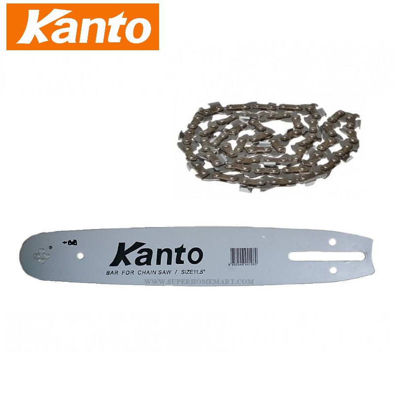 Kanto บาร์โซ่ + โซ่ สำหรับ เลื่อยยนต์ 11.5 นิ้ว ( Bar + Chain )