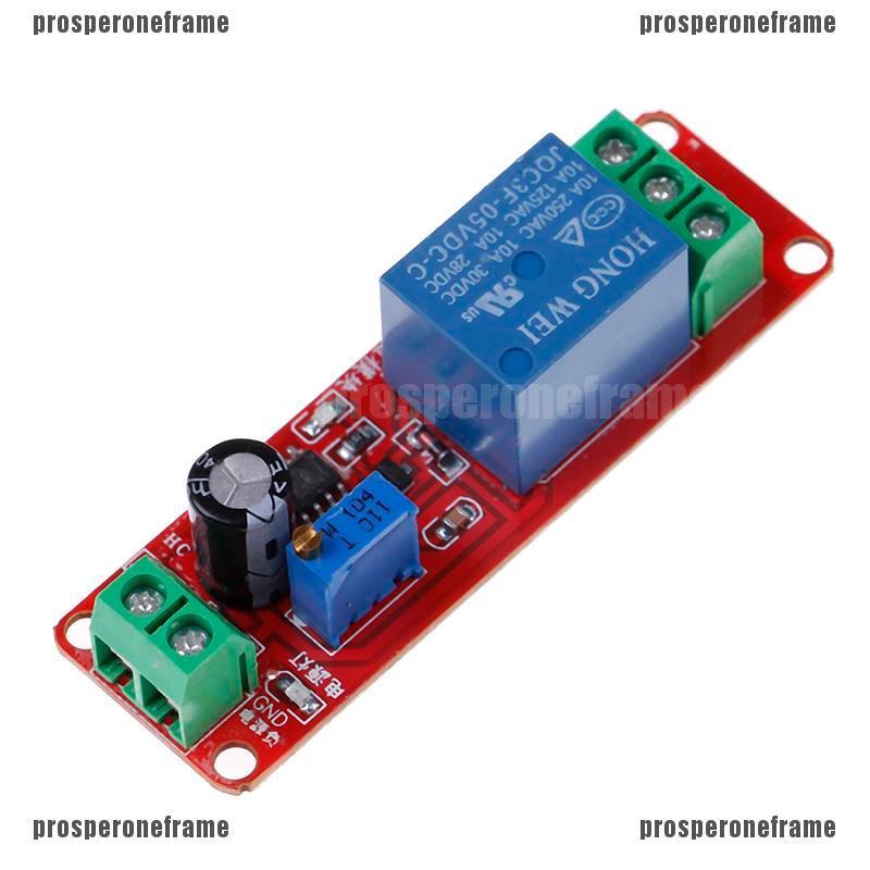 DC 5V NE555 timer switch adjustable module 0-10s time delay relay modul ...