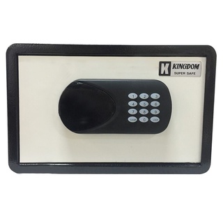 SAFE ELECTRONIC KINGDOM SAE-1508 Black &amp; White Office Home &amp; Furniture ตู้นิรภัยอิเล็กทรอนิกส์ สีขาวดำ ตู้ทำจากเหล็กกล้า