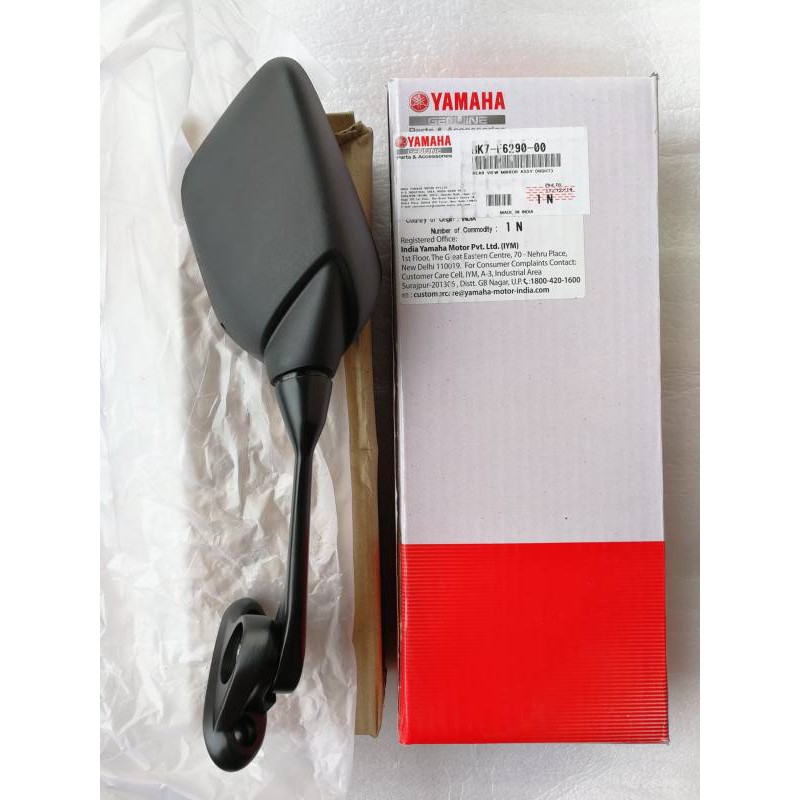 กระจกส่องหลัง แท้ศูนย์  R15 New ขวา สีดำ (Rear View Mirror Assy Right BK7-F6290-00)