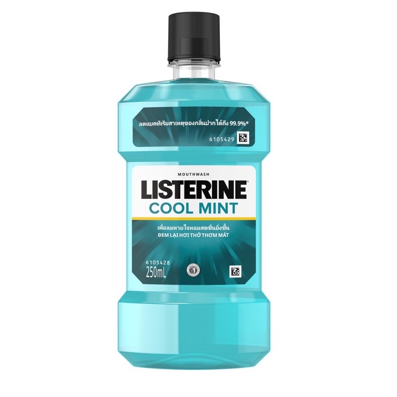Listerine ลิสเตอร์ลีน น้ำยาบ้วนปาก คูลมินท์ 250-750ml