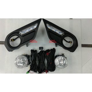 Daylight เดย์ไลท์ + ไฟตัดหมอก สปอร์ตไลท์ ISUZU MU-X MUX 2014 2015 2016 DRL Daytime Running Light