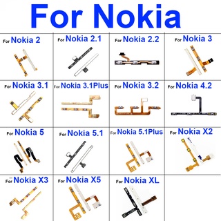 โปรโมชั่น ปุ่มปรับระดับเสียง ด้านข้าง สําหรับ Nokia 1 2 2.1 2.2 3 3.1 3.2 4.2 5 5.1 X2 X3 X5 XL Plus