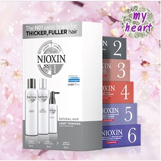 Nioxin Trial Kit System 1,3,5 (150/150/50 ml) System 2,4,6 (150/150/40 ml) ชุดแชมพู สำหรับคนผมบาง