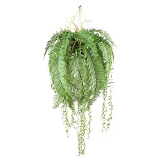 Artificial tree ARTIFICIAL FERN WITH HANGING BASKET SPRING TY-H01 Garden accessories Garden decoration accessories ต้นไม