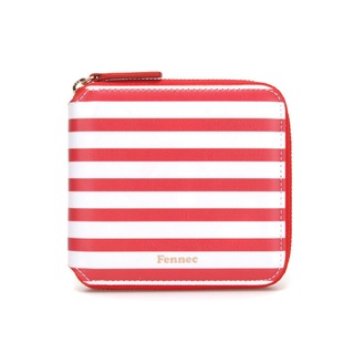 [OFFICIAL_ONLY SHOPEE!] FENNEC STRIPE ZIPPER WALLET - RED