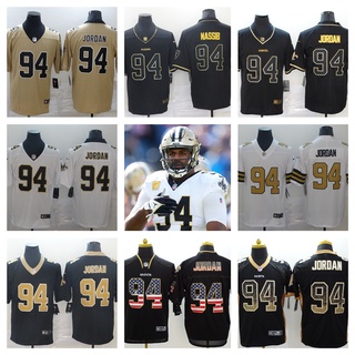 Nfl New Orleans Saints Cameron Jordan Jersey เสื้อยืดลําลอง แขนสั้น เหมาะกับการเล่นกีฬา