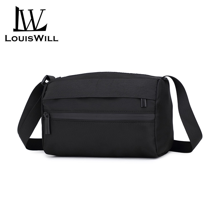 Louiswill กระเป๋าสะพายไหล่ กระเป๋าเอกสาร ผ้าออกซ์ฟอร์ด กันน้ํา ขนาดเล็ก แฟชั่นสําหรับผู้ชาย
