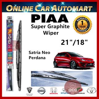 ใบปัดน้ําฝน PIAA Super Graphite 21 นิ้ว / 18 นิ้ว Proton Satria Neo / Perdana