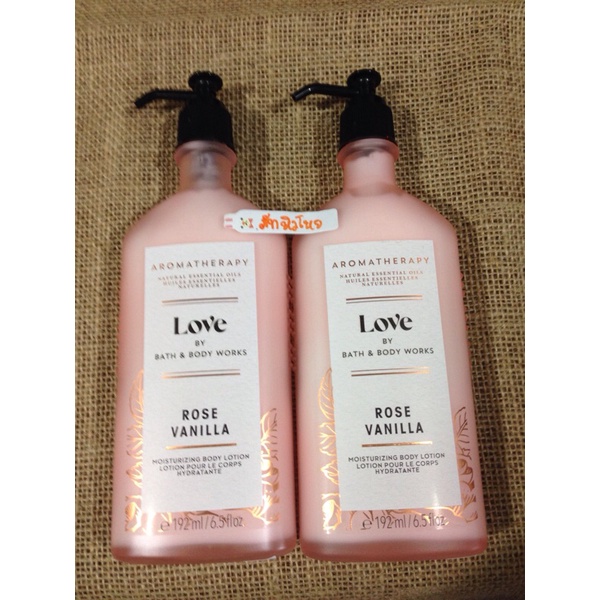 Bath &amp; Body Works - Aromatherapy Body Lotion "LOVE" กลิ่น Rose Vanilla
