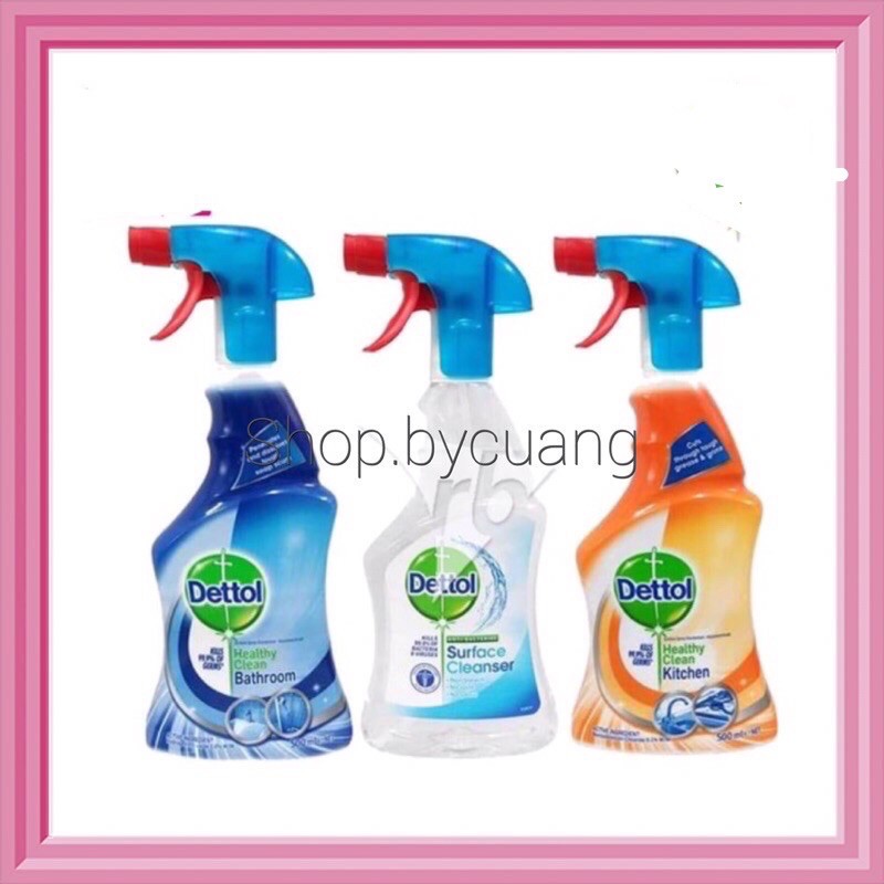 Dettol สเปรย์ฉีดทำความสะอาด อเนกประสงค์มี 3แบบ
