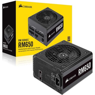 พาวเวอร์ซับพลาย CORSAIR RM650 650W PSU (80+ Gold)