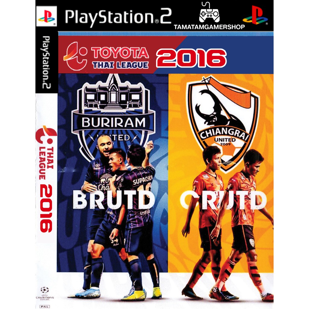 PES Toyota Thai League 2016 ps2 แผ่นไรท์ps2 เพทู ฟุตบอลไทยลีก Pro Evolution Soccer Pes thaiไทยลีค 20