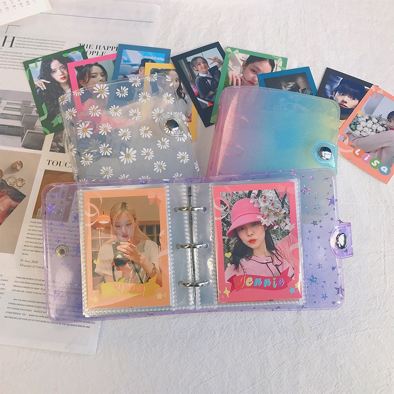 พร้อมส่ง แฟ้มเก็บการ์ด อัลบั้มเก็บรูป ID photo เก็บรูปขนาด 1นิ้ว, 2นิ้ว,3นิ้ว ขนาดเล็ก 3 ห่วง