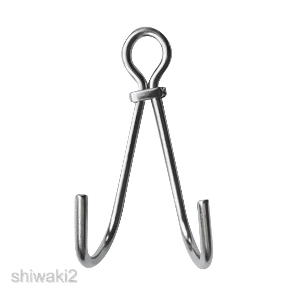 316 Stainless Steel Scuba Dive Current/Drift Diving Reef Double Hook 13.5cm