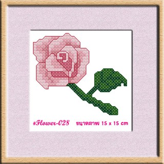 ไอแอมครอสติช iamcrossstitch DIY รหัสTmini-028 15x15 cm. ชุดอุปกรณ์งานฝีมือปักครอสติชครบชุด