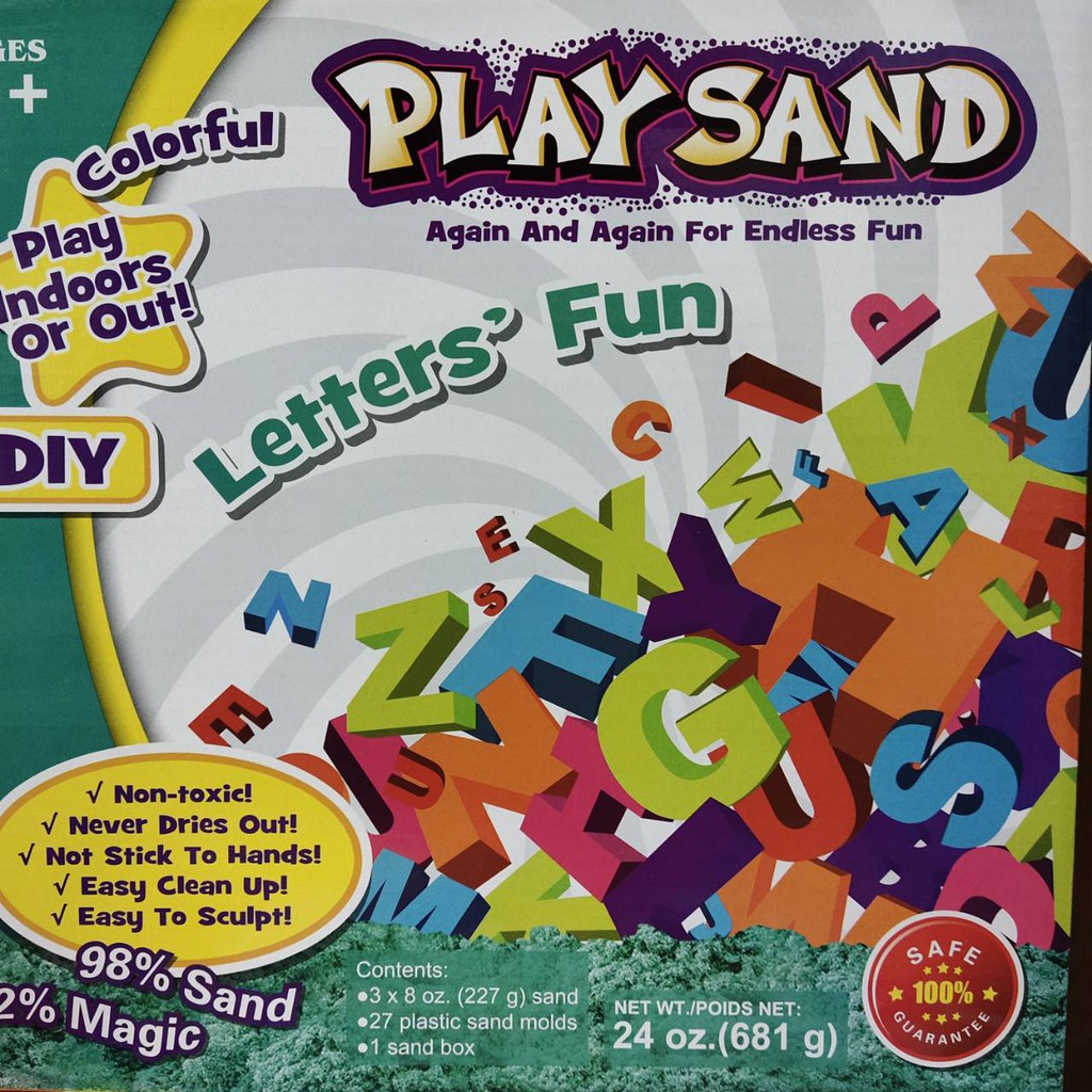 💰Tangtemtoys💰Play Sand ชุดทรายวิทยาศาตร์ พร้อมแม่พิมพ์  A-Z / 0-9 ของเล่นเสริมพัฒนาการ เสริมพัฒาการเ