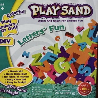 💰Tangtemtoys💰Play Sand ชุดทรายวิทยาศาตร์ พร้อมแม่พิมพ์  A-Z / 0-9 ของเล่นเสริมพัฒนาการ เสริมพัฒาการเด็ก