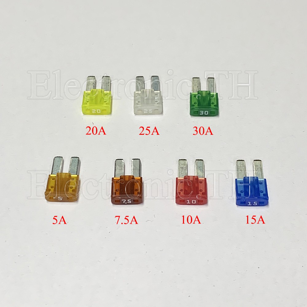 M2 Fuse ฟิวส์รถยนต์ ฟิวส์เสียบเล็ก ยี่ห้อPacific