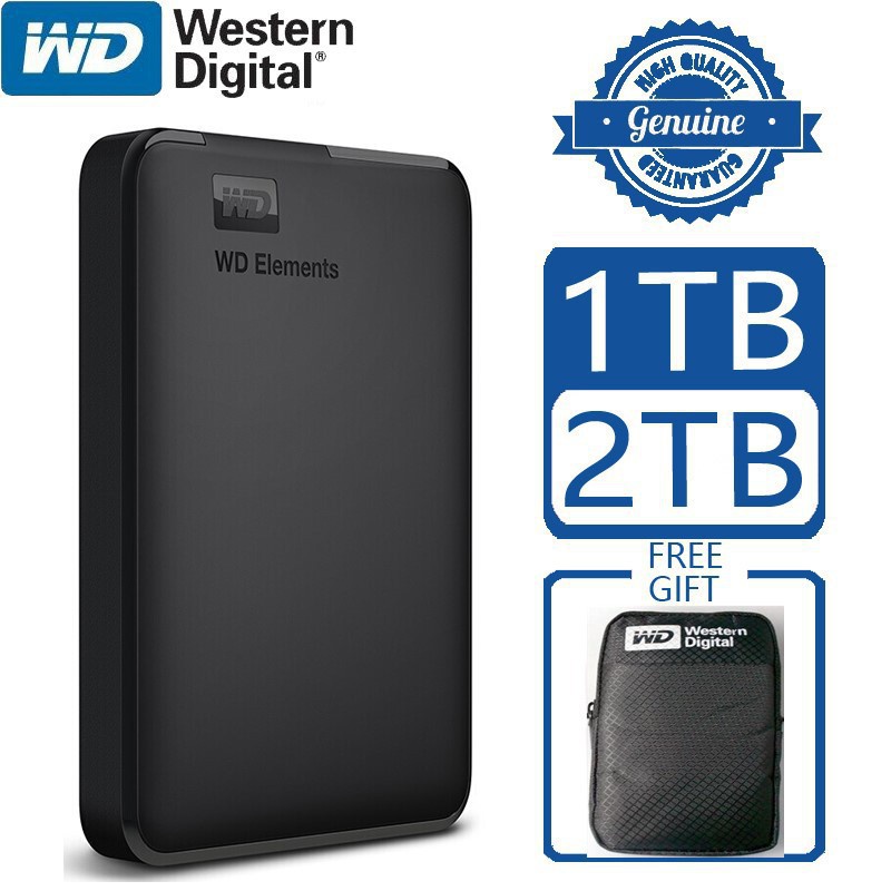 ของแท้ WD Element 1TB/2TB HDD HD Harddisk Harddrive L3