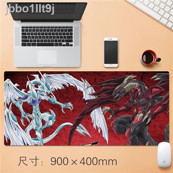 Anime Mouse Pad Yu-Gi-Oh Blue-Eyes White Dragon Darkness Dragon Keyboard Mat