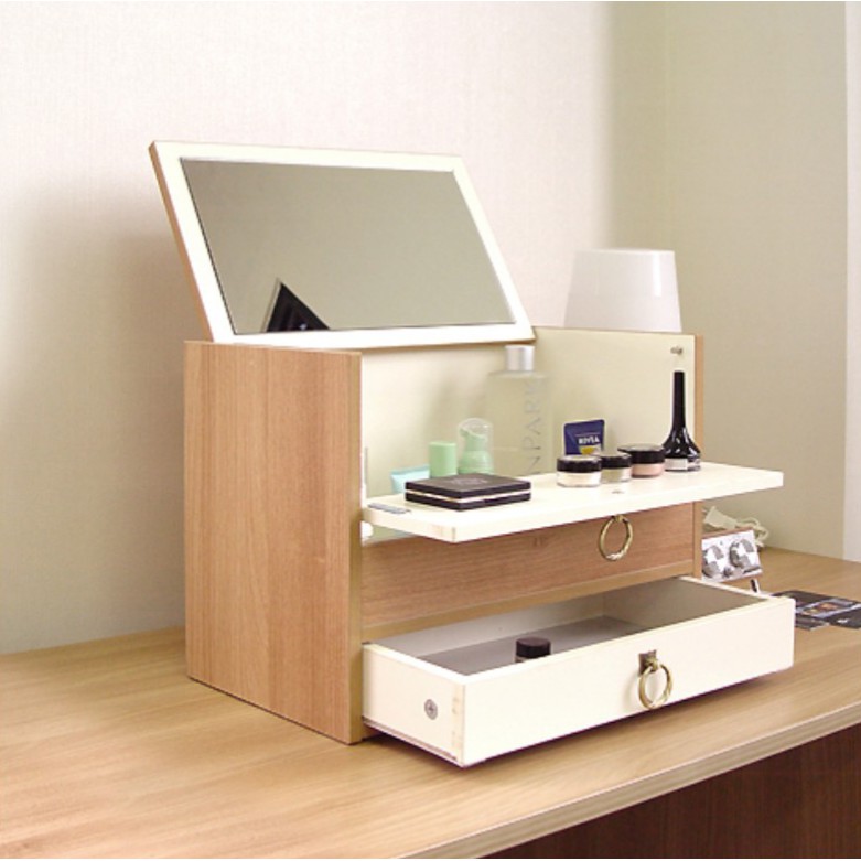 โต๊ะเครื่องแป้งห้องนอนขนาดเล็กโต๊ะเครื่องแป้งขนาดเล็กที่เรียบง่ายประหยัดแต่งหน้าโต๊ะแต่งหน