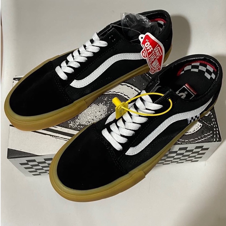Vans Skate Old Skool Shoes (Black/Gum) เท่สุดไม่ซ้ำใคร ถ่ายจากงานจริง100% สินค้าพร้อมกล่อง มีเก็บปลายทาง