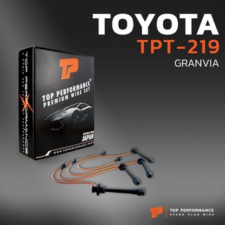 สายหัวเทียน TOYOTA GRANVIA เครื่อง 3RZ  - TPT-219 - TOP PERFORMANCE MADE IN JAPAN - สายคอยล์ โตโยต้า รถตู้ แกรนเวีย