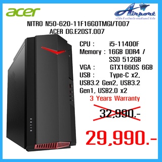 COMPUTER-PC [DG.E2DST.007] ACER DG.E2DST.007 NITRO N50-620-11F16G0TMGI/T007 i5-11400F 16GB DDR4 512 GB Windows 11 Home 6