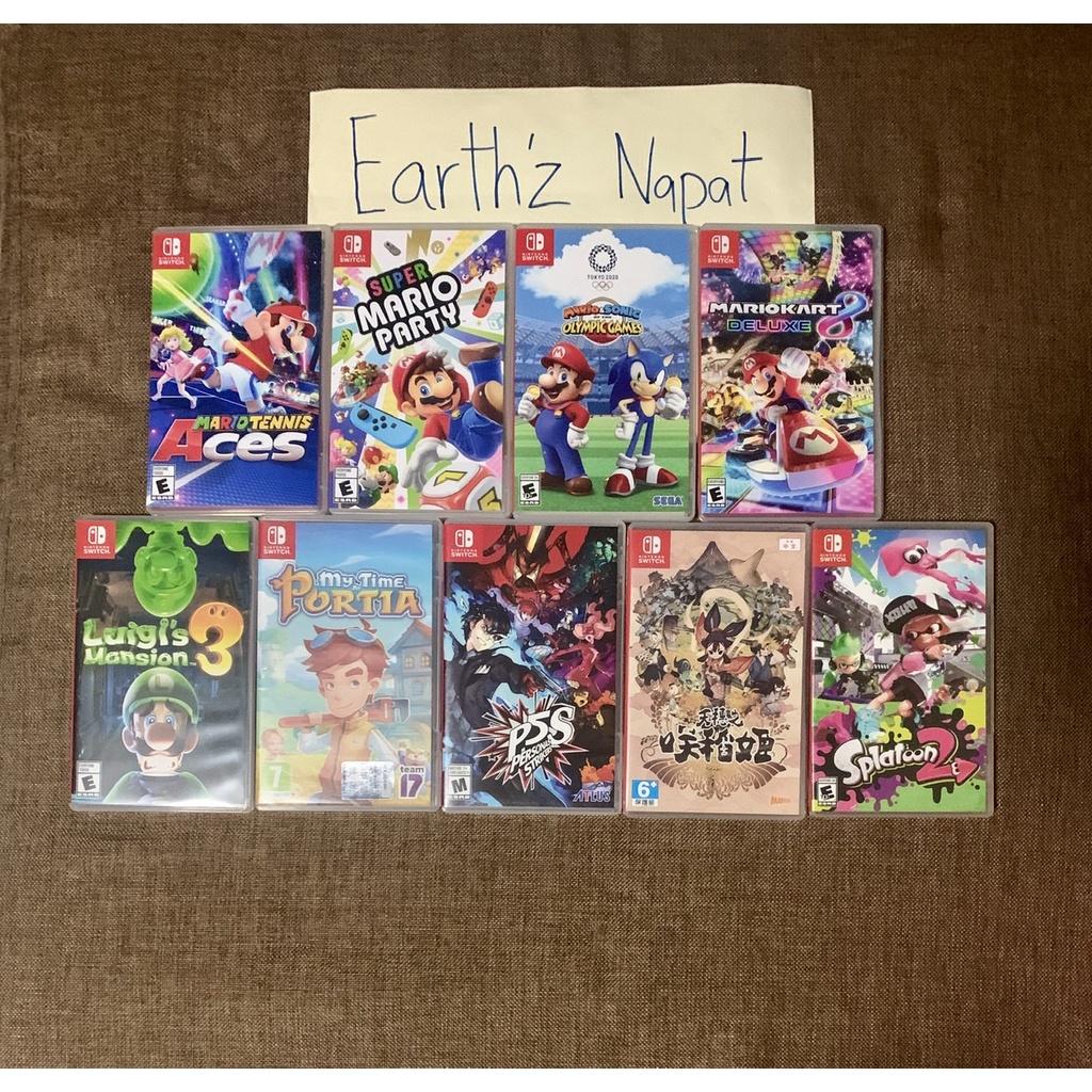แผ่นเกมส์ NintendoSwitch มือ1และมือสองมือ2 Nintendoswitch game มือสอง