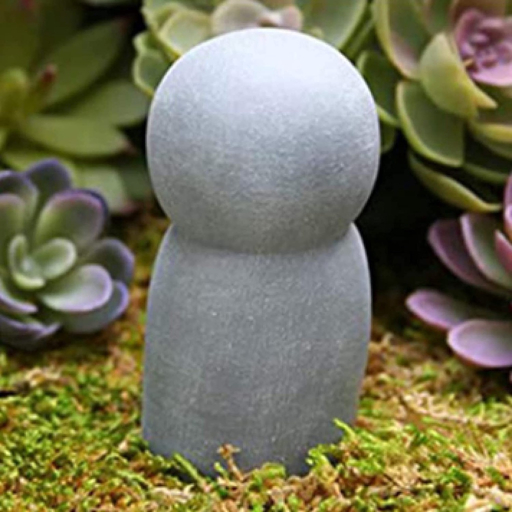 Jizo Statue,Little Jizo Buddha,Healing Jizo Monk Scultures, Cute raying Statue Outdoor Garden