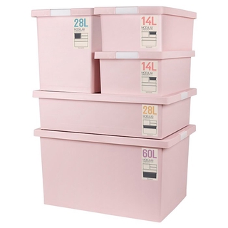 🚚💨พร้อมส่ง!! เจซีเจ ชุดกล่องสไตล์ญี่ปุ่น รุ่น 95225 สีชมพู JCJ Plastic Storage Box Set 10 pcs NO.95225 Pink Color