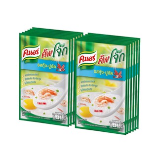 คนอร์ โจ๊กกึ่งสำเร็จรูป ชนิดซอง รสกุ้ง-ปูอัด 35 กรัม x 12 ซอง Instant Porridge Knorr Shrimp Flavored Crab Stick 35g x 12