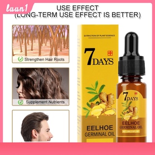เชรั่มปลูกผม เร่งผมงอกใหม่ EELHOE ป้องกันผมร่วง ขนาด 40 ml ที่มีประสิทธิภาพผมร่วงรักษาคอนดิชั่นเนอร์ขิงธรรมชาติน้ำมันพืชอย่างรวดเร็วเติบโตผมดูแลซ่อมแซมเครื่องสำอาง COD