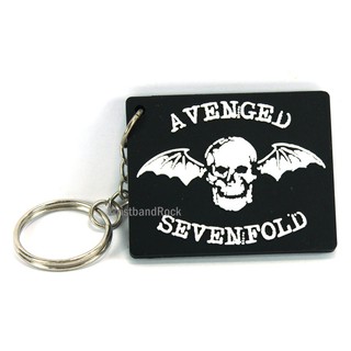 AVENGED SEVENFOLD พวงกุญแจ ยาง อะเว็นจด์เซเวนโฟลด์ ร็อค พังค์ เมทัล A7x60