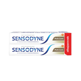 Sensodyne ยาสีฟัน สูตร มัลติแคร์ 160 g แพ็ค 2 ช่วยลดอาการเสียวฟัน ช่วยให้ฟันแข็งแรงและป้องกันฟันผุ