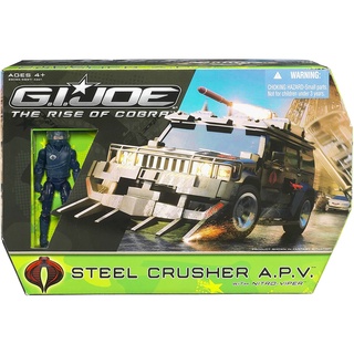 [RARE+] HASBRO : G.I. Joe MOVIE 2009 : STEEL CRUSHER A.P.V. WITH NITRO-VIPER ของใหม่ ในกล่อง ของแท้ 100%